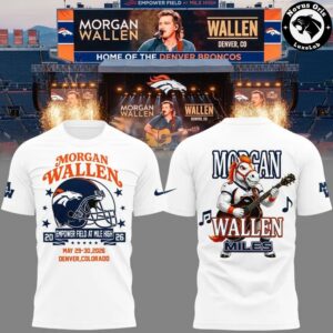 Morgan Wallen Denver Broncos Miles Mascot 2026 T Shirt 2