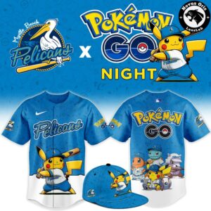 Myrtle Beach Pelicans x Pokemon GO Night 2026 Limited Edition Baseball Jersey