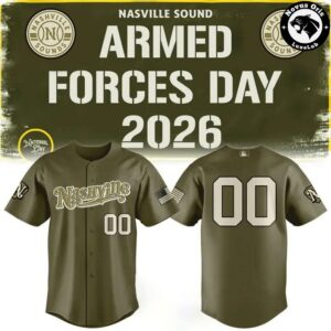 Nashville Sounds 2026 Armed Forces Day Baseball Jersey 2