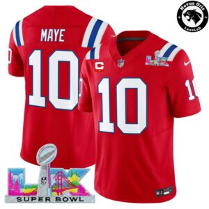 New England Patriots x Super Bowl LX 2026 NFL Football Jersey 5