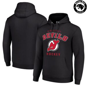 New Jersey Devils NHL Hockey Arch Logo Graphic Hoodie 2