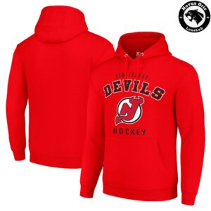 New Jersey Devils NHL Hockey Arch Logo Graphic Hoodie 3