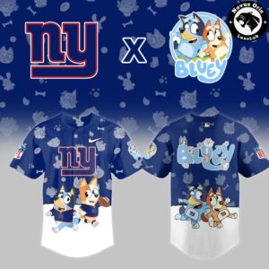 New York Giants x Bluey Night NFL Custom Edition Jersey 2