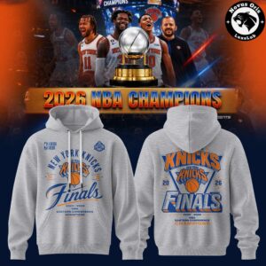 New York Knicks 2026 NBA Finals Locker Room Hoodie 4
