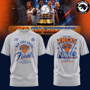 New York Knicks 2026 NBA Finals Locker Room T Shirt 4