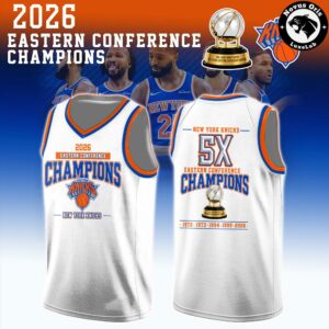 New York Knicks 5X Eastern Conference Champions Basketball Jersey