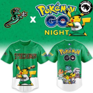 Norfolk Tides Pokemon GO Night Limited Edition Baseball Jersey 2