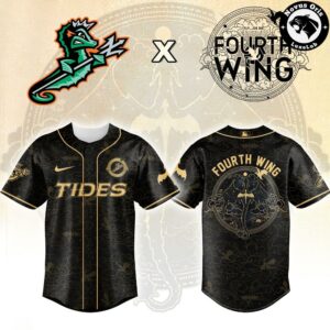 Norfolk Tides x Fourth Wing Night Special Edition Baseball Jersey 2