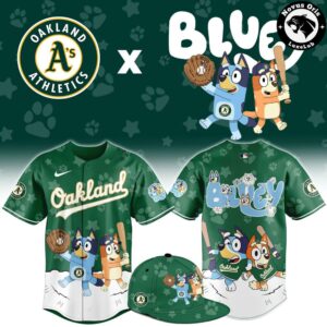 Oakland Athletics x Bluey Night 2026 Edition Baseball Jersey 1