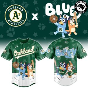 Oakland Athletics x Bluey Night 2026 Edition Baseball Jersey 2