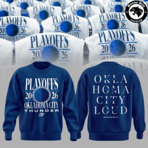 Oklahoma City Thunder 2026 NBA Playoffs Crewneck Sweatshirt 2