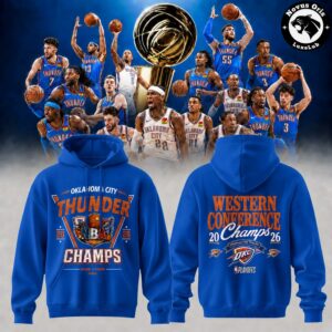 Oklahoma City Thunder 2026 Western Conference Champions Hoodie 2