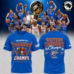 Oklahoma City Thunder 2026 Western Conference Champions T Shirt 2