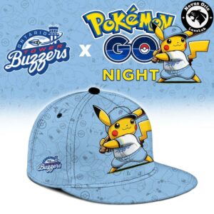 Ontario Tower Buzzers Pokemon GO Night Pikachu Baseball Jersey 3