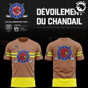 Ottawa Senators NHL Firefighter Charity Graphic T Shirt 1