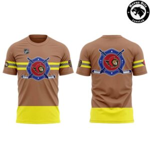 Ottawa Senators NHL Firefighter Charity Graphic T Shirt 2