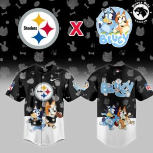 Pittsburgh Steelers x Bluey Night NFL Custom Edition Jersey 2