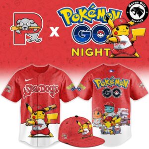 Portland Sea Dogs x Pokemon GO Night 2026 Limited Baseball Jersey