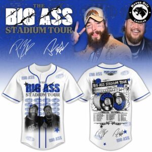 Post Malone Jelly Roll Big Ass Stadium Tour 2026 Jersey
