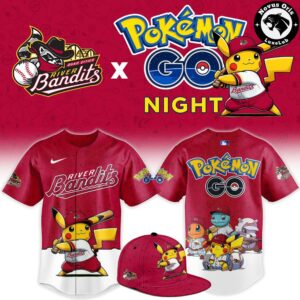 Quad Cities River Bandits x Pokemon GO Night 2026 New Edition Baseball Jersey