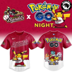 Quad Cities River Bandits x Pokemon GO Night 2026 New Edition Baseball Jersey 2