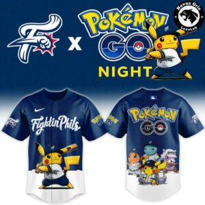 Reading Fightin Phils x Pokemon GO Night 2026 Limited Baseball Jersey 2