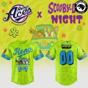 Reno Aces x Scooby Doo Mystery Machine Limited Edition Baseball Jersey 2