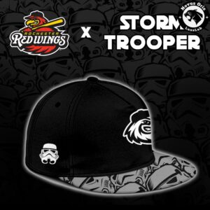 Rochester Red Wings x Star Wars Stormtrooper Custom Baseball Jersey 3