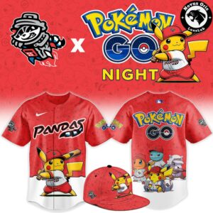 Rocket City Trash Pandas x Pokemon GO Night Limited Edition Baseball Jersey