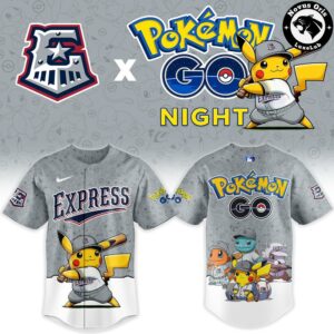 Round Rock Express x Pokemon GO Night Limited Edition Baseball Jersey 2