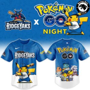 Salem RidgeYaks x Pokemon GO Night 2026 Limited Edition Baseball Jersey 2