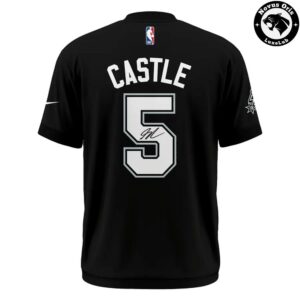 San Antonio Spurs Stephon Castle Action Graphic T Shirt 3