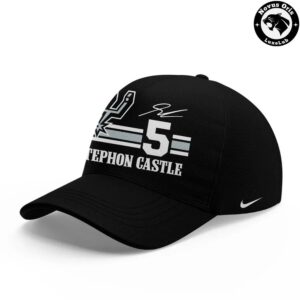 San Antonio Spurs Stephon Castle Action Graphic T Shirt 4