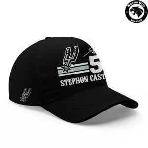 San Antonio Spurs Stephon Castle Action Graphic T Shirt 5