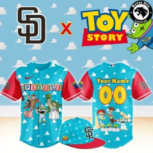 San Diego Padres x Toy Story Night Woody Buzz Lightyear Custom Baseball Jersey