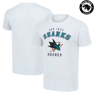 San Jose Sharks NHL Hockey Arch Logo Graphic T Shirt 1