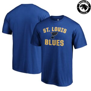 St Louis Blues NHL Hockey Arch Logo Graphic T Shirt 2
