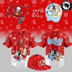 Tampa Bay Buccaneers x Bluey Night NFL Custom Edition Jersey 1