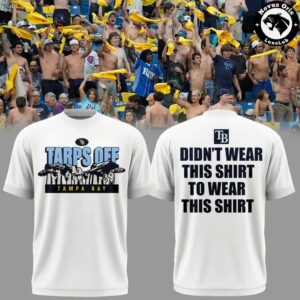 Tampa Bay Rays Tarps Off Didnt Wear This Shirt To Wear This Shirt Graphic Tee 4