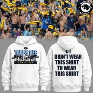 Tampa Bay Rays Tarps Off Didnt Wear This Shirt To Wear This Shirt Pullover Hoodie 4