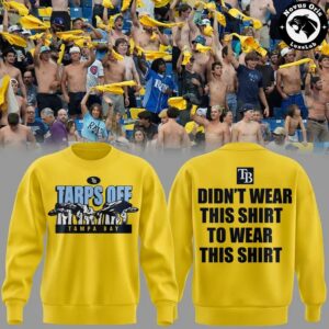 Tampa Bay Rays Tarps Off Didnt Wear This Shirt To Wear This Shirt Pullover Sweatshirt
