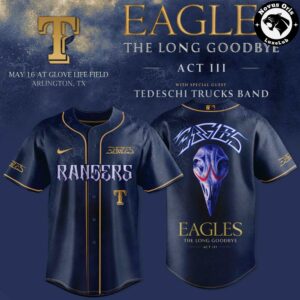 Texas Rangers x Eagles – The Long Goodbye Act III Limited Baseball Jersey