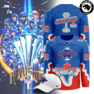Toronto Rock 2026 NLL Champions Merchandise Hockey Jersey