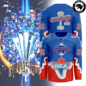 Toronto Rock 2026 NLL Champions Merchandise Hockey Jersey 2
