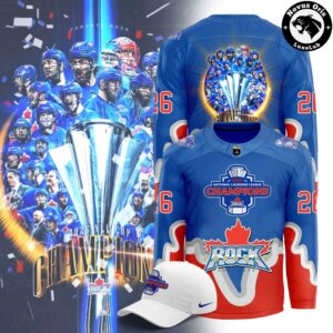 Toronto Rock 2026 NLL Champions Merchandise Hockey Jersey 4
