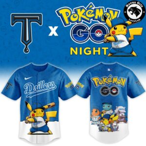 Tulsa Drillers x Pokemon GO Night Limited Edition Baseball Jersey 2