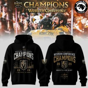 Vegas Golden Knights 2026 Western Conference Champions Hoodie 3