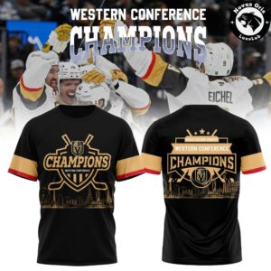 Vegas Golden Knights 2026 Western Conference Champions T Shirt 3