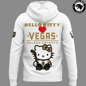 Vegas Golden Knights x Hello Kitty Hockey Cute Limited Edition Hoodie 3