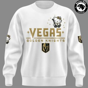 Vegas Golden Knights x Hello Kitty Hockey Cute Limited Edition Sweatshirt 2
